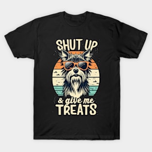 Shut Up and Give Treats Yorkie Tee T-Shirt